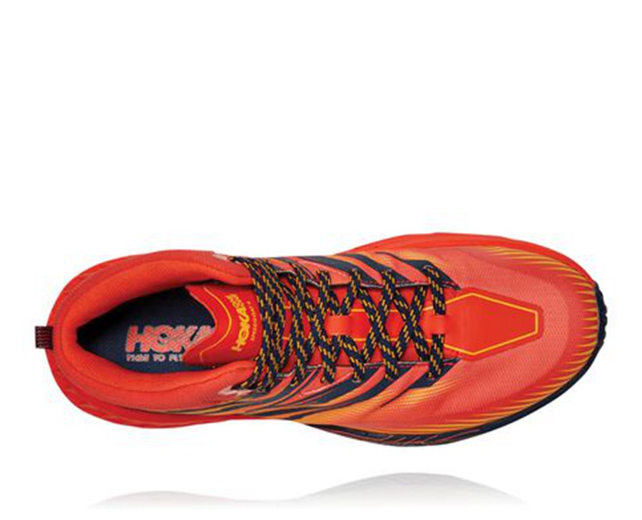 Hoka Australia One One Speedgoat Mid GORE-TEX 2 - Mens Trail Shoes Red - QOATG-3024